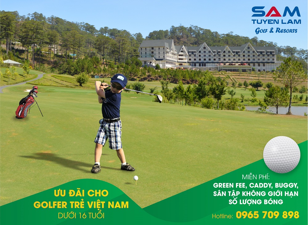 Ưu đãi đặc biệt cho golfer trẻ Việt Nam tại SAM Tuyền Lâm golf & resorts