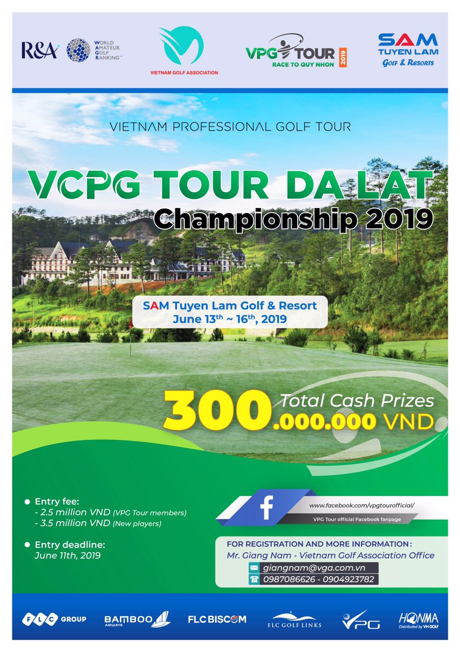 Giải Golf chuyên nghiệp VCPG TOUR DA LAT CHAMPIONSHIP 2019