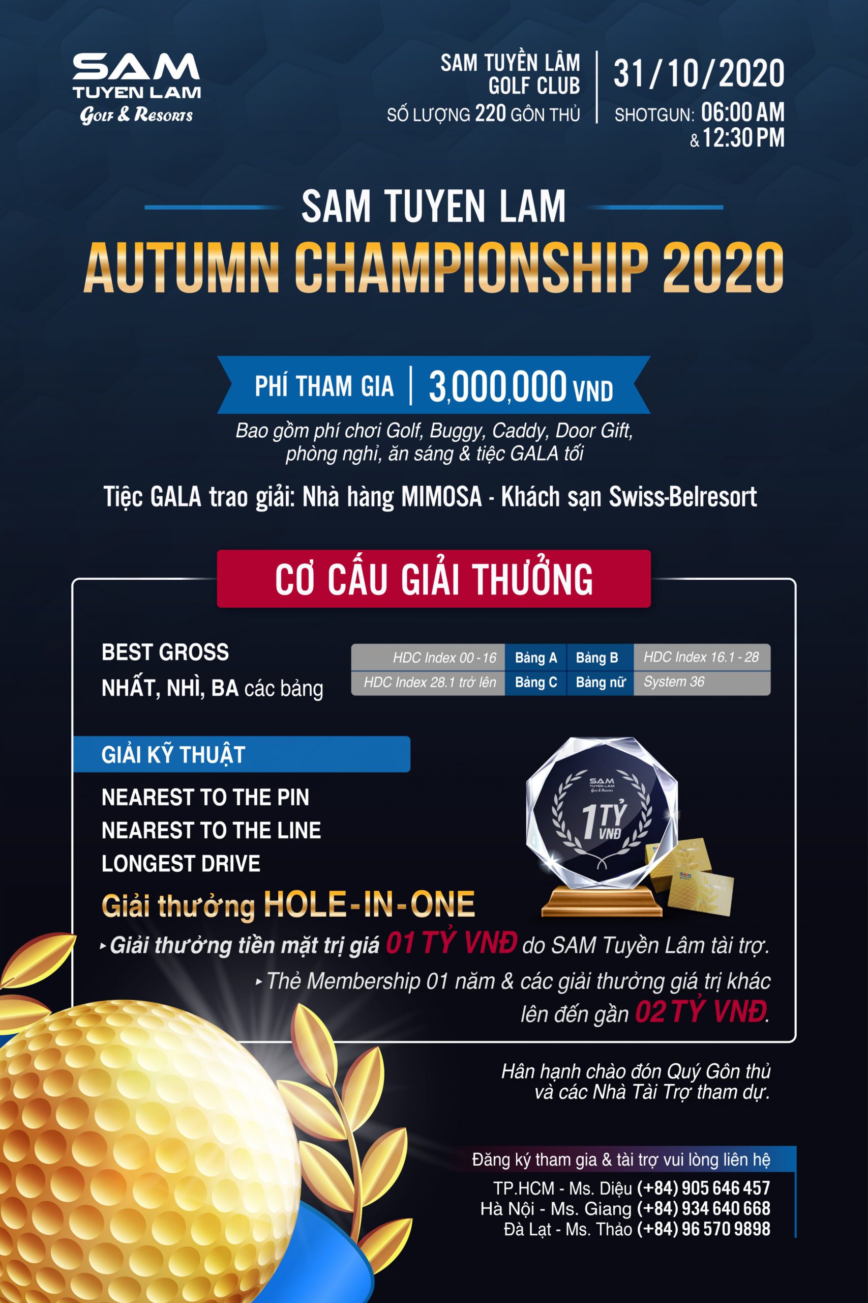 Giải Golf Autumn Championship 2020