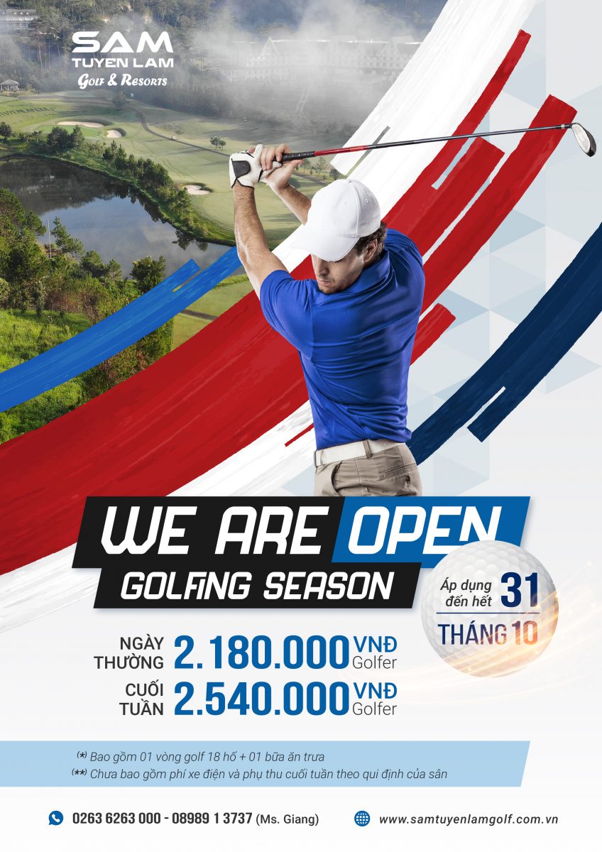 We are open – Golfing Season Promotion